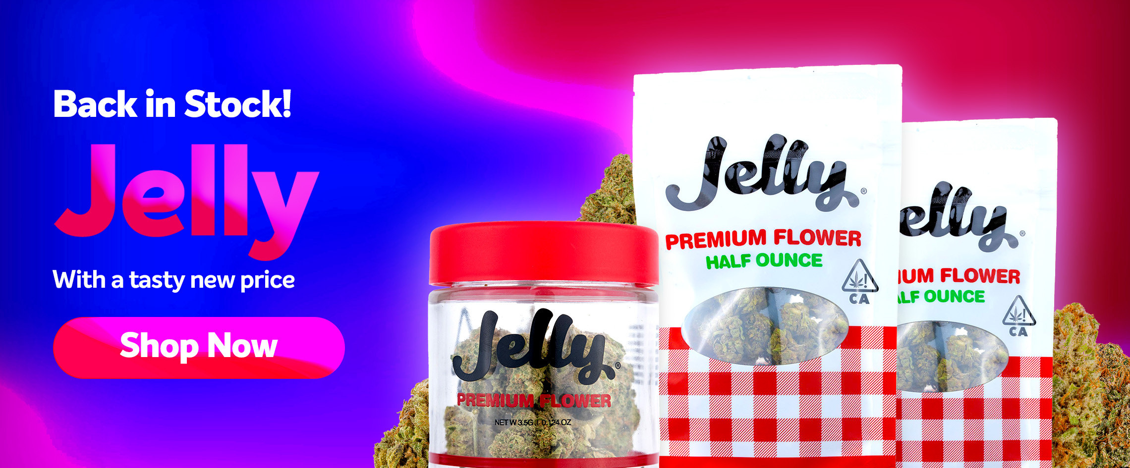 Jelly is back in stock at Grassdoor Delivery!