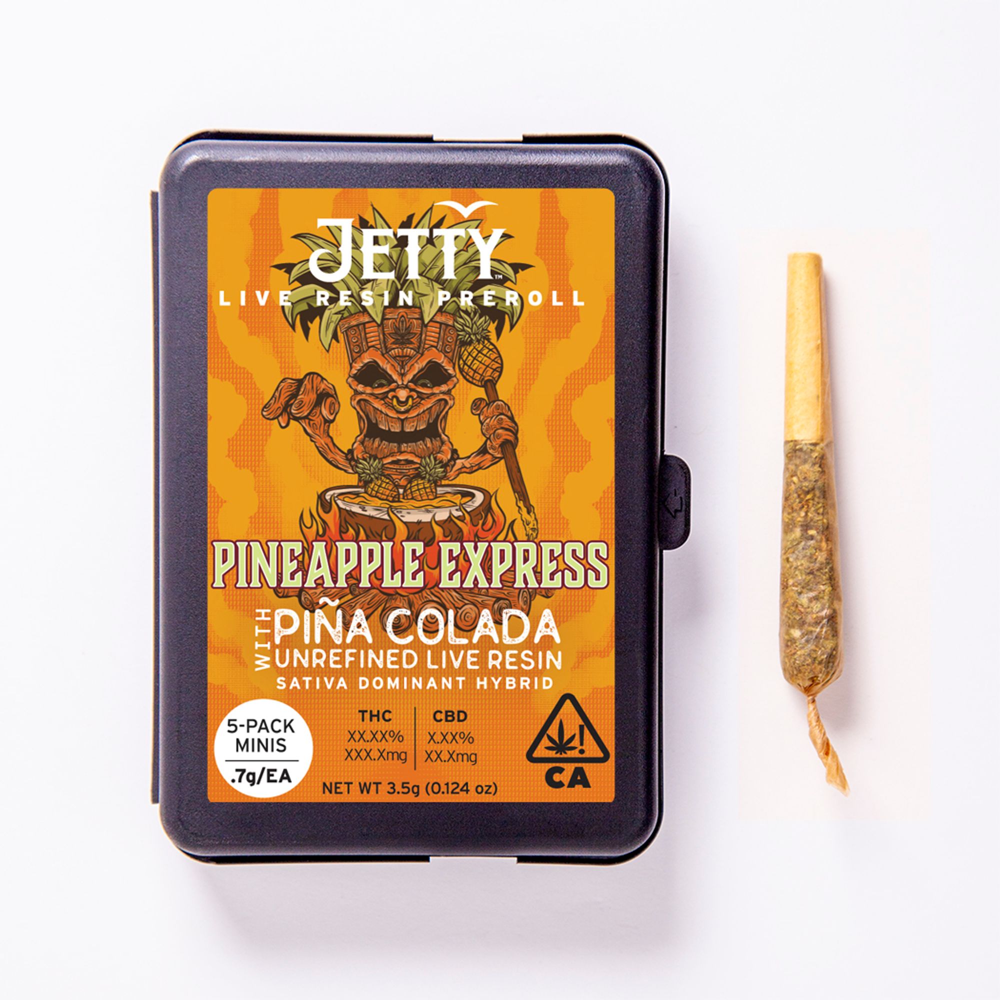 Pineapple Express x Piña Colada UNREFINED Live Resin Infused 5pk