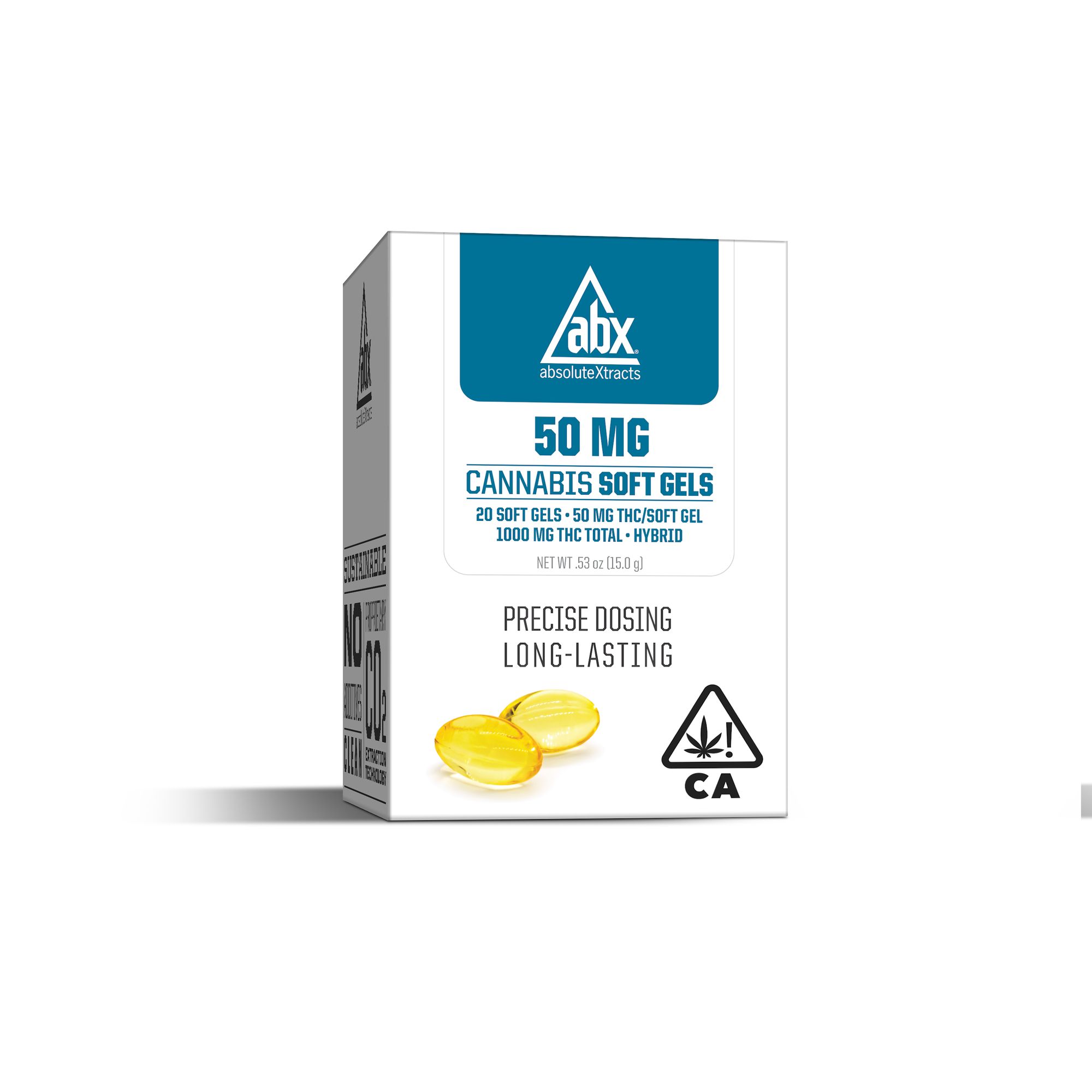 ABX Soft Gels 50mg THC (20ct)