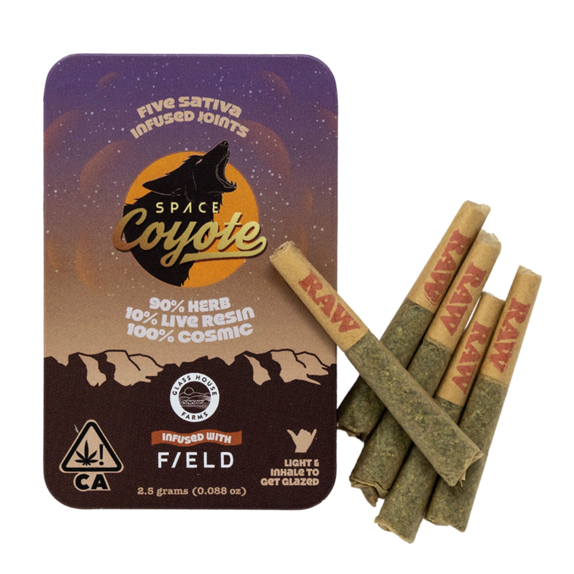 Space Coyote x F/ELD Live Resin Infused 5pk - Sativa