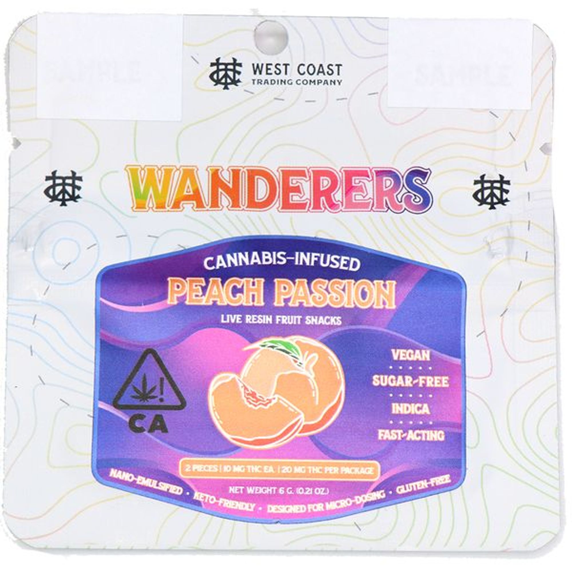 Wanderers Gummies | Peach Passion | 2 Count 