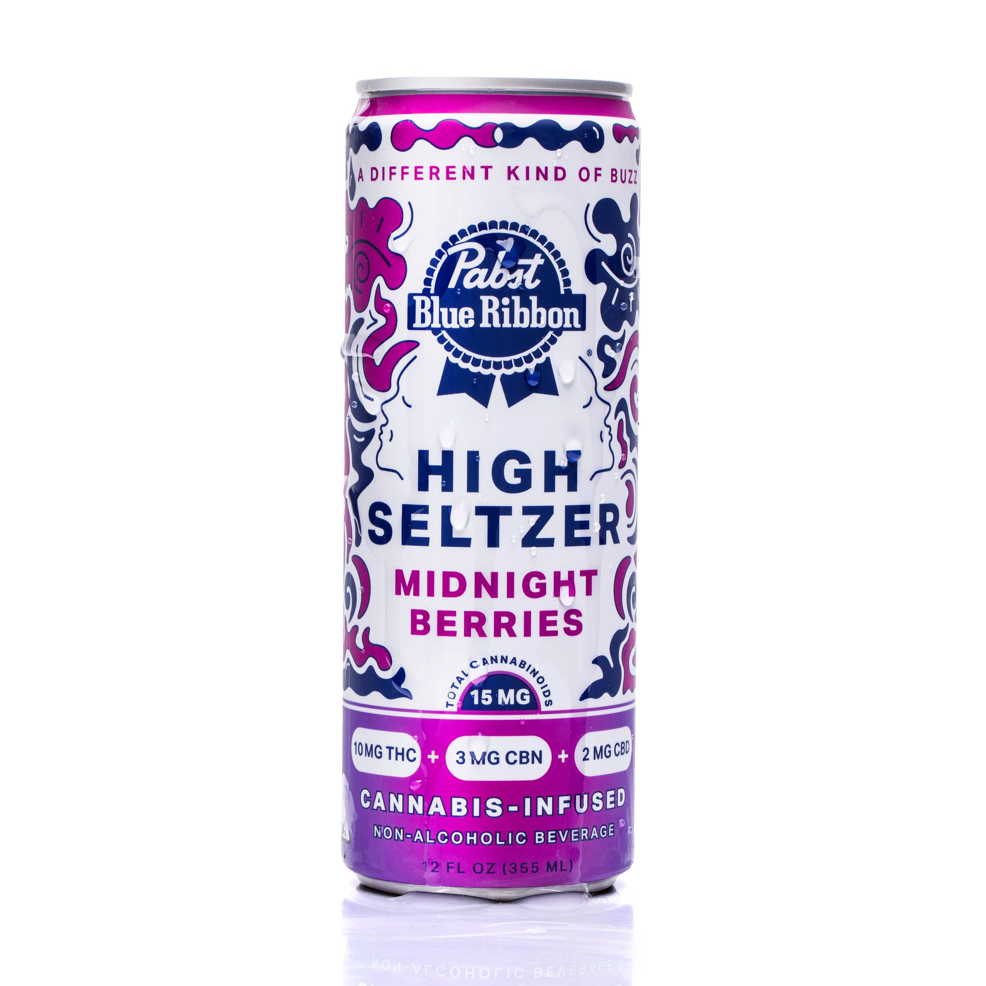 PBR High Seltzer Midnight Berries