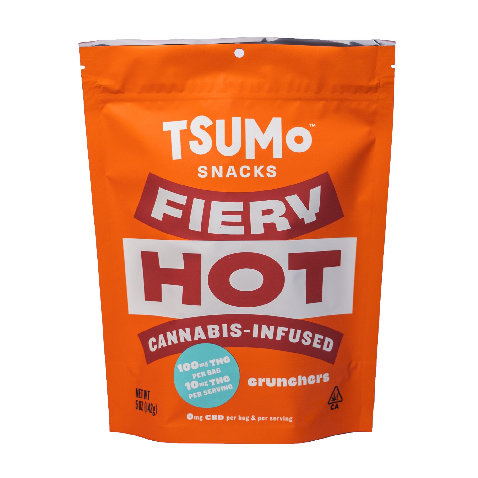 TSUMoSNACKS FIERY HOT - Crunchers - 100mg Multiserve