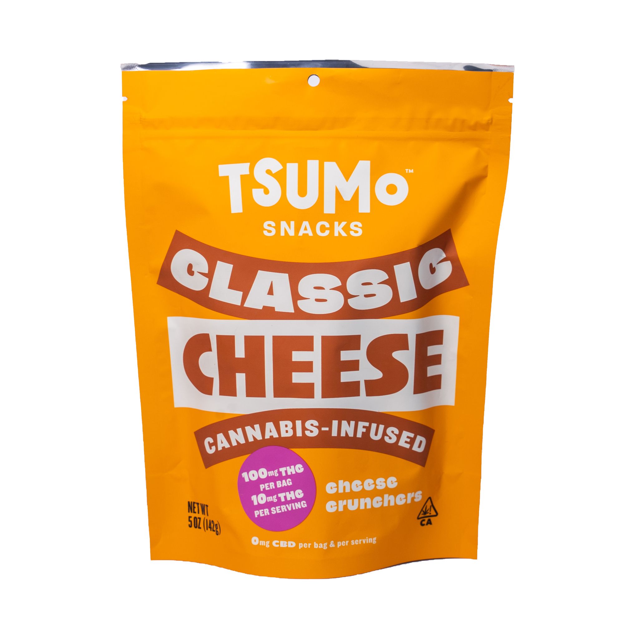 TSUMoSNACKS CLASSIC CHEESE - Cheese Crunchers - 100mg Multiserve