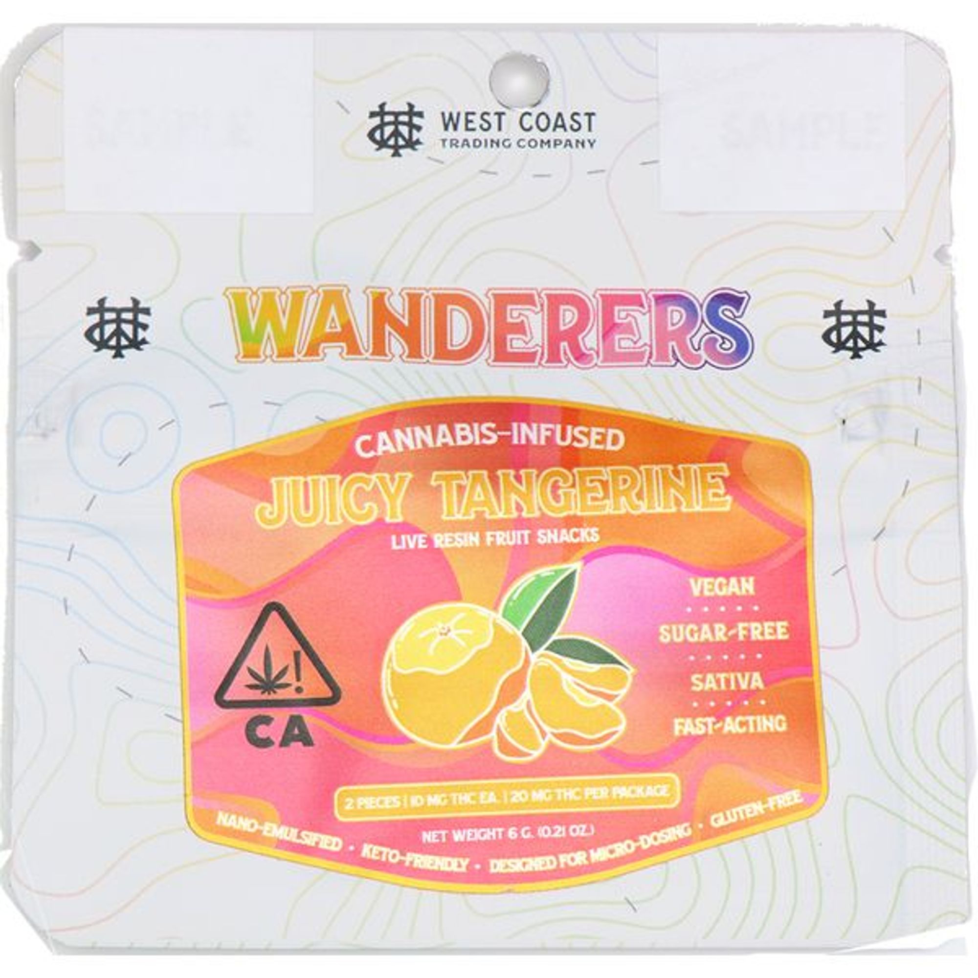 Wanderers Gummies | Juicy Tangerine | 2 Count 