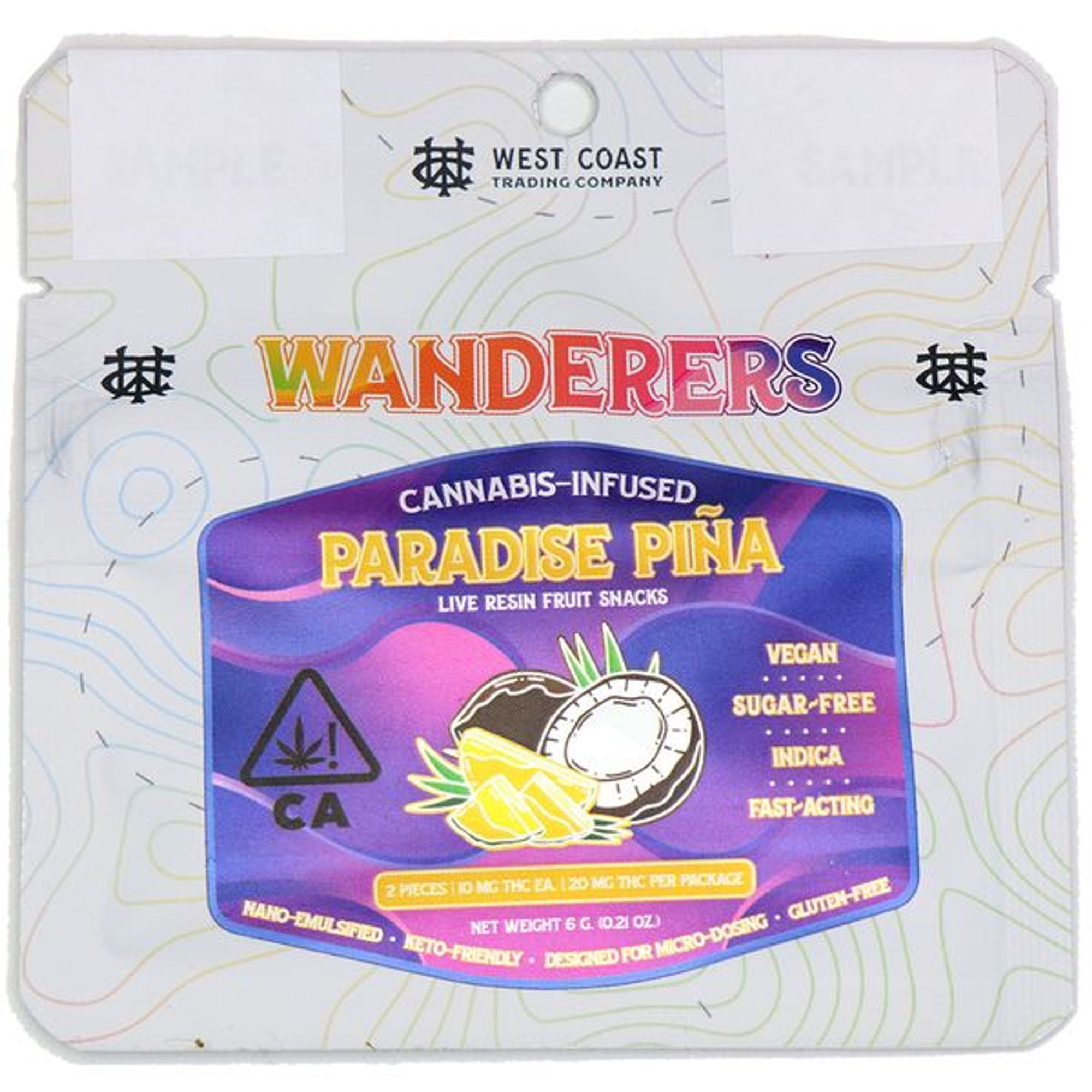 Wanderers Gummies | Paradise Pina | 2 Count 