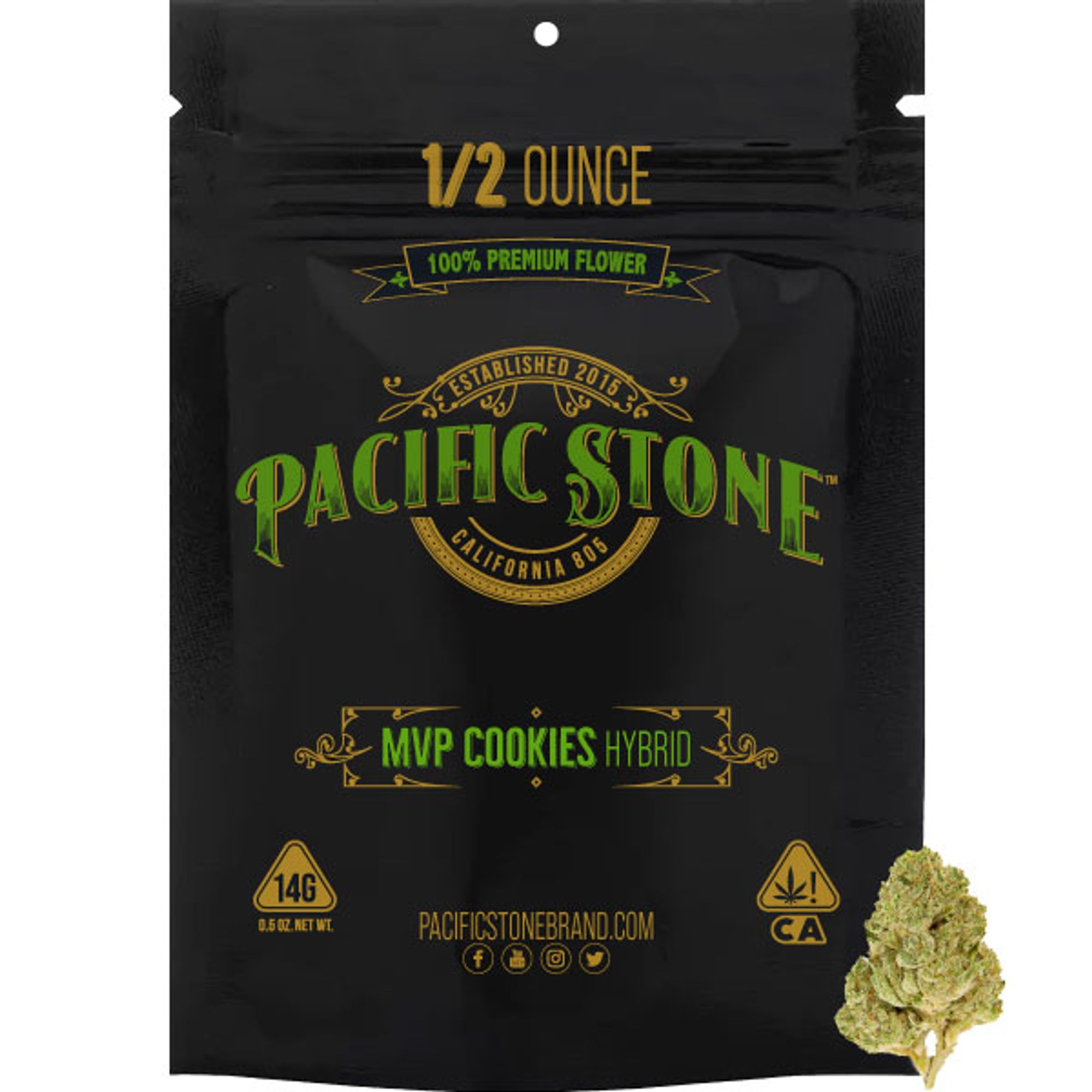 Pacific Stone Flower 14.0g Pouch Hybrid MVP Cookies
