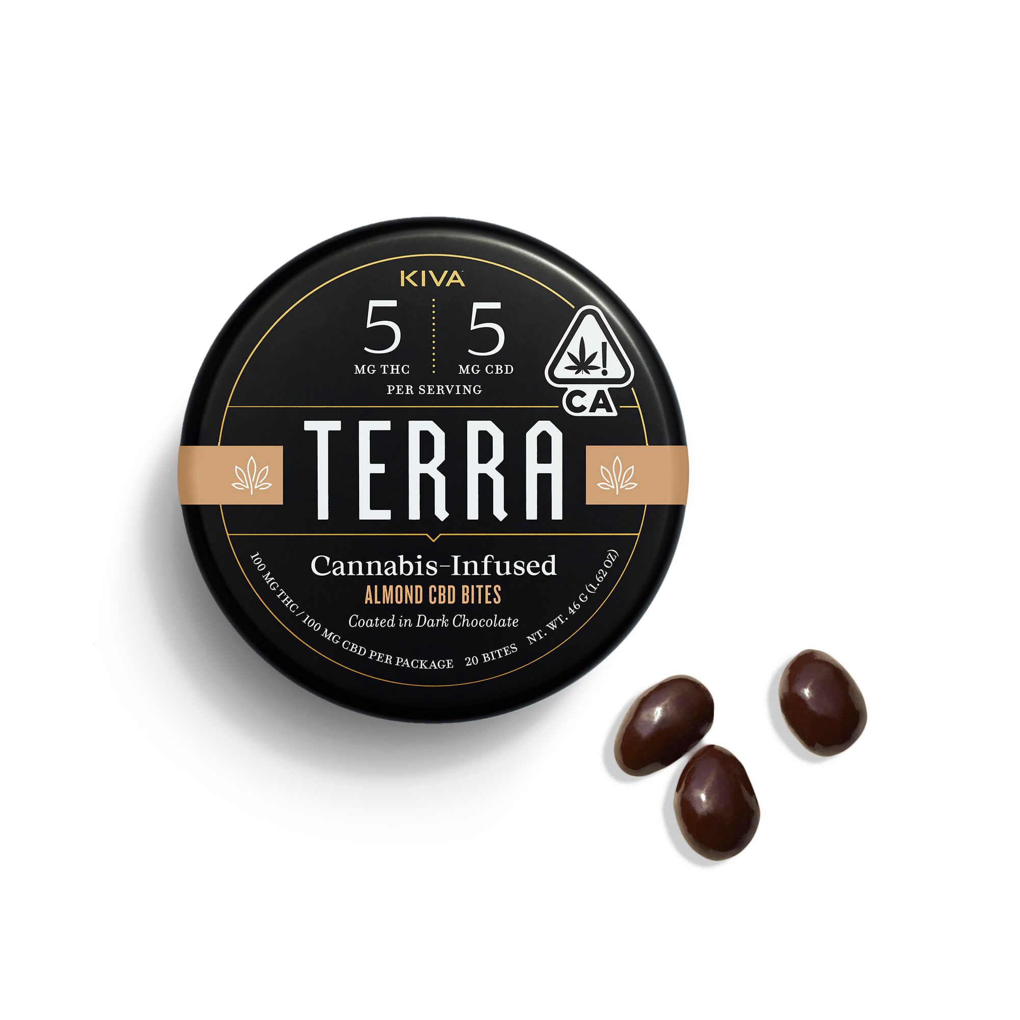 Terra 1:1 CBD Chocolate-Covered Almonds Bites